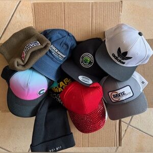 Lot Of 27 Mixed Hats Caps Beanies Friends Duke Adidas Baseball Resale Reseller
